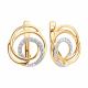 Золотые серьги Diamant 51-120-01371-1 с фианитом