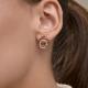 Золотые серьги Diamant 51-120-01371-1 с фианитом