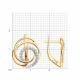 Золотые серьги Diamant 51-120-01371-1 с фианитом