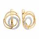 Золотые серьги Diamant 51-120-01371-1 с фианитом