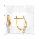Золотые серьги Diamant 51-120-01382-1 с фианитом
