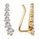 Золотые серьги Diamant 51-120-01647-1 с фианитом