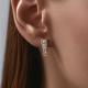 Золотые серьги Diamant 51-120-01854-1 с фианитом