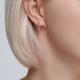 Золотые серьги Diamant 51-120-02054-1 с фианитом