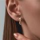 Золотые серьги Diamant 51-120-02063-1 с фианитом