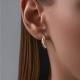 Золотые серьги Diamant 51-120-02122-1 с фианитом