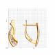 Золотые серьги Diamant 51-120-02122-1 с фианитом