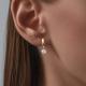 Золотые серьги Diamant 51-120-02251-1 с фианитом