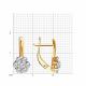 Золотые серьги Diamant 51-120-02287-1 с фианитом
