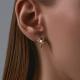 Золотые серьги Diamant 51-120-02292-1 с фианитом