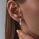 Золотые серьги Diamant 51-120-02322-1 с фианитом