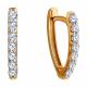 Золотые серьги Diamant 51-120-02482-1 с фианитом