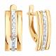 Золотые серьги Diamant 51-120-02799-2