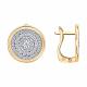 Золотые серьги Diamant 51-120-03024-1 с фианитом