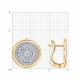 Золотые серьги Diamant 51-120-03024-1 с фианитом