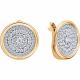 Золотые серьги Diamant 51-120-03024-1 с фианитом