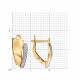 Золотые серьги Diamant 51-120-03138-1 с фианитом