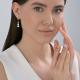 Золотые серьги Diamant 51-121-00480-1 с фианитом