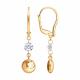 Золотые серьги Diamant 51-121-03028-1 с фианитом