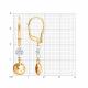 Золотые серьги Diamant 51-121-03028-1 с фианитом