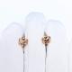 Золотые серьги Diamant 51-122-00987-1 с фианитом