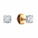 Золотые серьги Diamant 51-122-01366-3 с фианитом