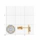 Золотые серьги Diamant 51-122-01881-2 с фианитом