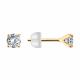 Золотые серьги Diamant 51-122-02873-1 с фианитом