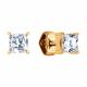 Золотые серьги Diamant 51-122-02938-1 с фианитом