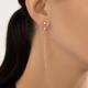 Золотые серьги Diamant 51-122-02947-1 с фианитом