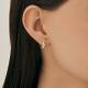 Золотые серьги Diamant 51-122-02971-1 с фианитом