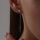 Золотые серьги Diamant 51-123-00370-1 с фианитом