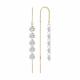 Золотые серьги Diamant 51-123-00495-1 с фианитом