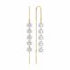 Золотые серьги Diamant 51-123-00495-1 с фианитом