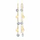 Золотые серьги Diamant 51-123-03132-1 с фианитом