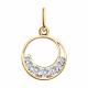 Золотая подвеска Diamant 51-130-01381-1 с фианитом