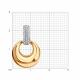 Золотая подвеска Diamant 51-130-01541-1 с фианитом