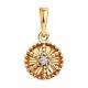 Золотая подвеска Diamant 51-130-01549-1 с фианитом