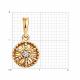 Золотая подвеска Diamant 51-130-01549-1 с фианитом