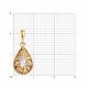Золотая подвеска Diamant 51-130-01550-1 с фианитом