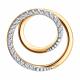 Золотая подвеска Diamant 51-130-01793-1 с фианитом