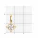 Золотая подвеска Diamant 51-130-02015-1 с фианитом