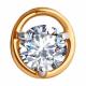 Золотая подвеска Diamant 51-130-02032-1 с фианитом