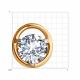 Золотая подвеска Diamant 51-130-02032-1 с фианитом