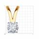 Золотая подвеска Diamant 51-130-02119-1 с фианитом