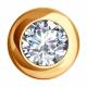 Золотая подвеска Diamant 51-130-02125-1 с фианитом