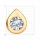 Золотая подвеска Diamant 51-130-02242-1 с фианитом