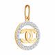 Золотая подвеска Diamant 51-130-02979-1 с фианитом