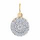 Золотая подвеска Diamant 51-130-03001-1 с фианитом