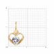 Золотая подвеска Diamant 51-130-03021-1 с фианитом